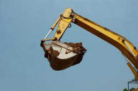 Gilroy pool removal with help of demolition backhoe